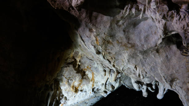 istock Interior view to Vrelo cave, Matka Canyon, North Macedonia 1159377870