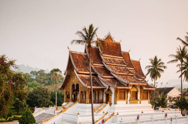 istock Luang Prabang Royal Palace and Hor Prabang temple hall 1159377893