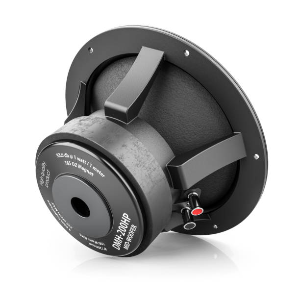 istock Back side of audio loudspeaker isolated 1159378188