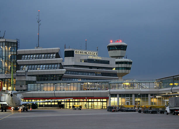 istock Twilight at the airport Berlin Tegel 115938271