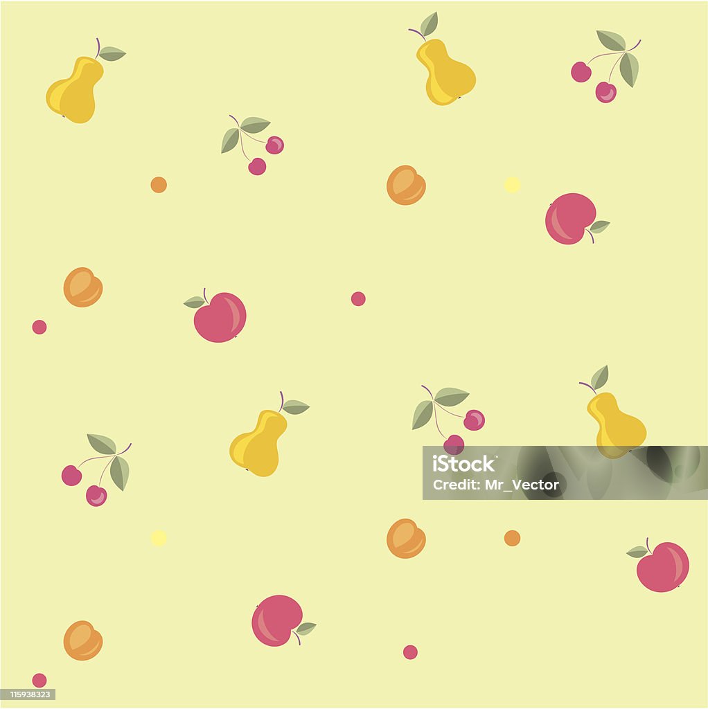 独自のシームレスなパターンのフルーツ - アールデコのロイヤリティフリーベクトルアート