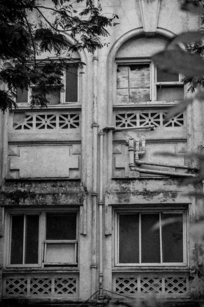 istock Abstract Image of an Old Building Facade in Mumbai 1159384727