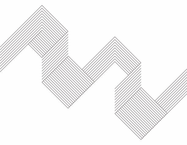 Minimalism geometric line pattern background Minimalism geometric line pattern background in a row stock illustrations