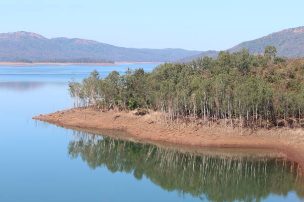 istock Beautiful landscape in kali river supa dam backwater 1159390822