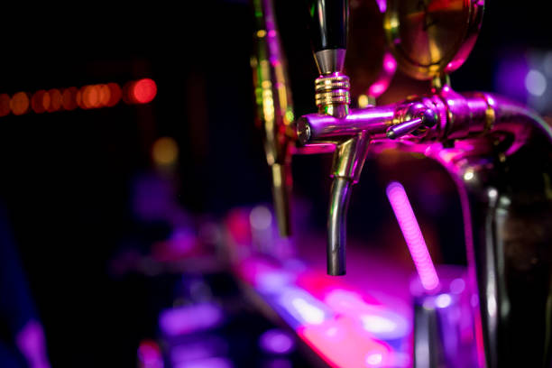 istock Close Up of Cold Beer Tap (Selective Focus Point) 1159394892