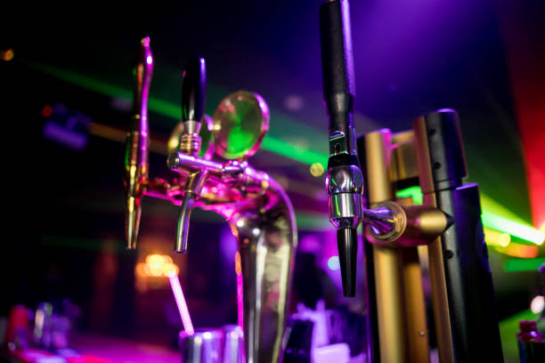 istock Close Up of Cold Beer Tap (Selective Focus Point) 1159394907