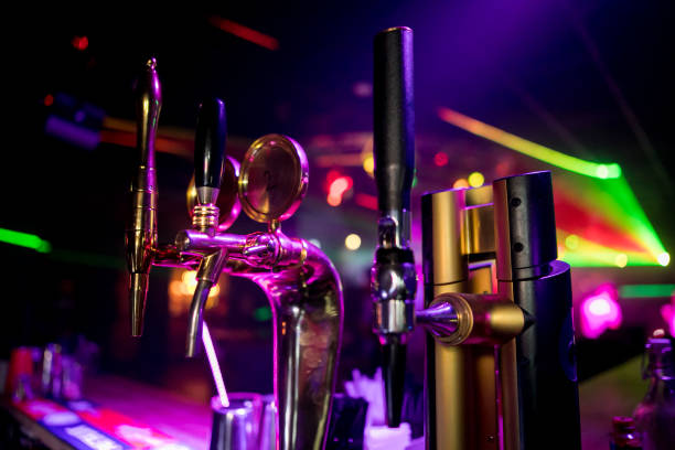 istock Close Up of Cold Beer Tap (Selective Focus Point) 1159394909