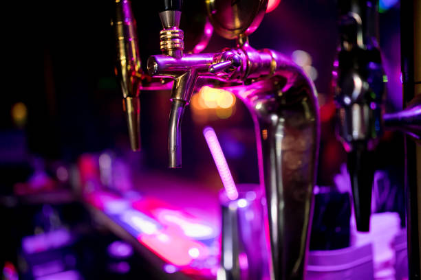 istock Close Up of Cold Beer Tap (Selective Focus Point) 1159394915