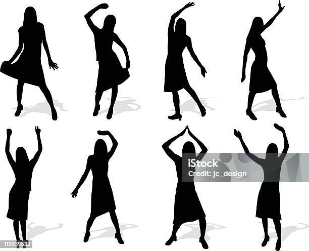 Conjunto De Dança Série - Arte vetorial de stock e mais imagens de Adulto - Adulto, Aplaudir, Bailarina