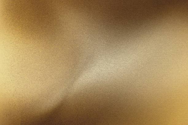 istock Old dark brown wave metallic plate, abstract texture background 1159397358