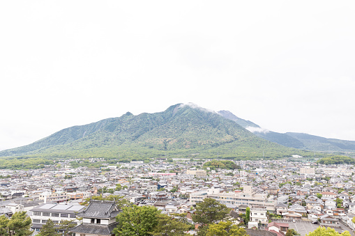 Nagasaki, Japan - May 1, 2019 : cityscape view