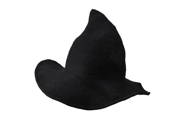 istock Witch wool hat isolated on white background. Halooween cloth. 1159398782