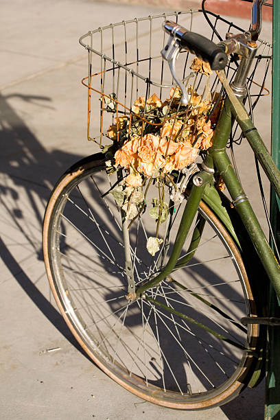 Old bike stock photo