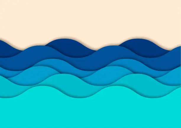 Vector illustration of Waves Background