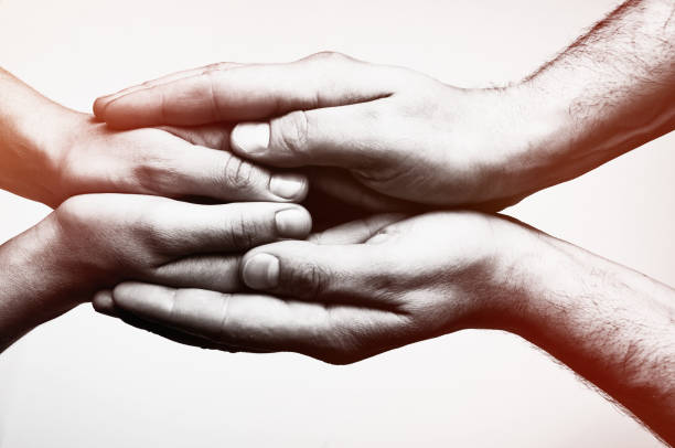 istock Concept of caring, tenderness, protection. 1159407469