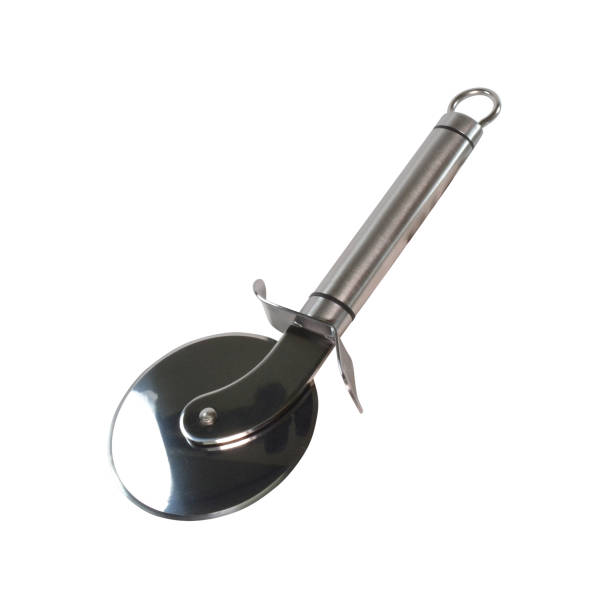 istock Stainless pizza cutter isolated on white background. 1159408918