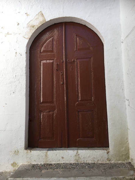 istock Historic authentic doors in Mykonos Island. 1159409868