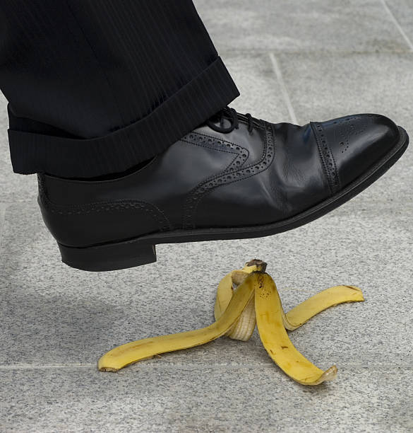 istock Businessman banana accident 115941636