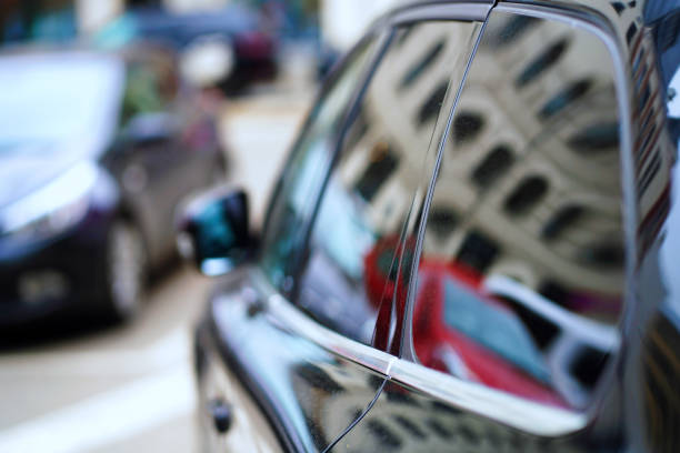 istock The car is parked in the afternoon 1159417560