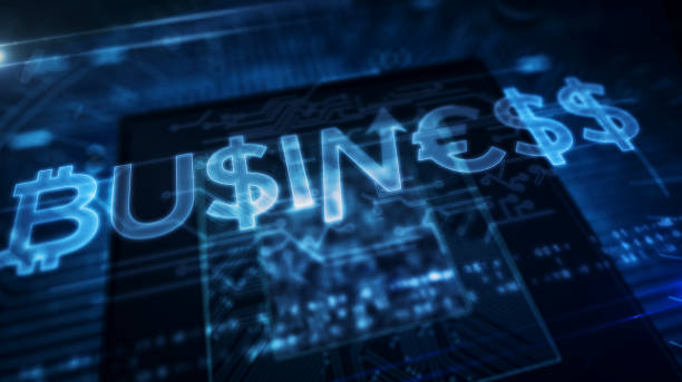istock CPU on board with business hologram 1159417659