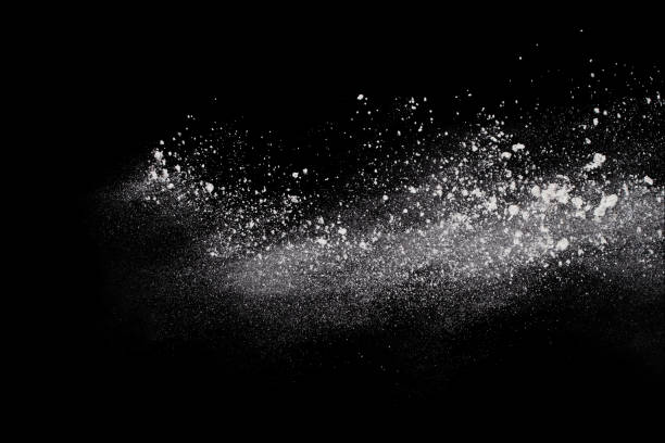 istock White powder explosion on black background. Colored cloud. Colorful dust explode. Paint Holi. 1159418041