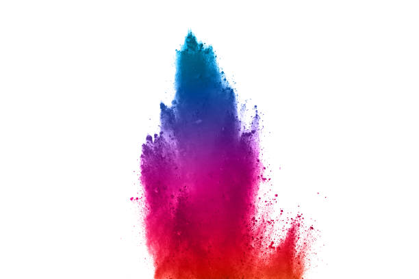 istock abstract powder splatted background. Colorful powder explosion on white background. Colored cloud. Colorful dust explode. Paint Holi. 1159418362