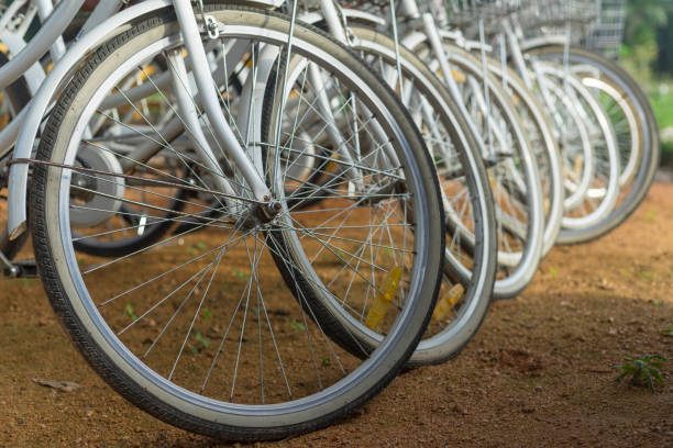 istock The wheels of the bikes 1159425238