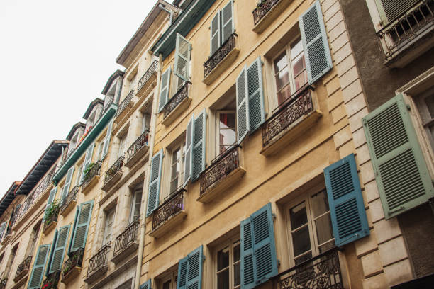 istock Typical facade in Bayonne, France 1159426958