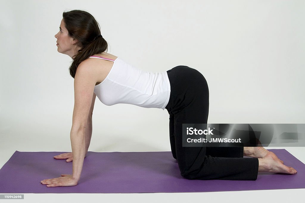 Katze Kuh yoga-pose - Lizenzfrei Entspannungsübung Stock-Foto