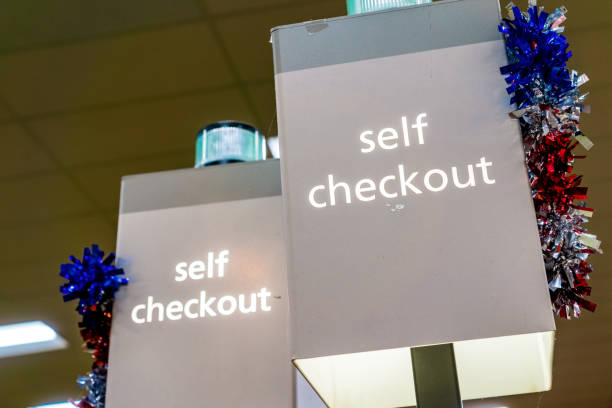 Self Checkout sign Self Checkout sign self checkout stock pictures, royalty-free photos & images