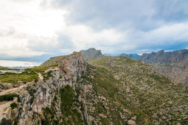 Mallorca Spain - Cap de Formentor - typical rocks at view point