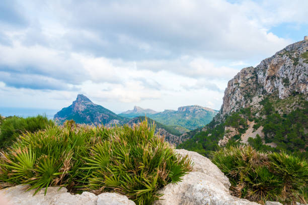 Mallorca Spain - Cap de Formentor - typical rocks at view point