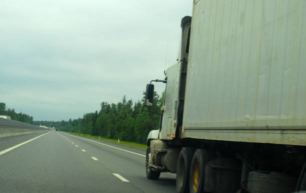 istock Heavy truck on highway. 1159431331
