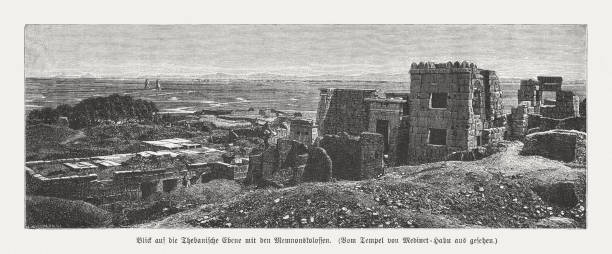 istock Medinet Habu, Theban Necropolis, Upper Egypt, wood engraving, published in 1879 1159433272