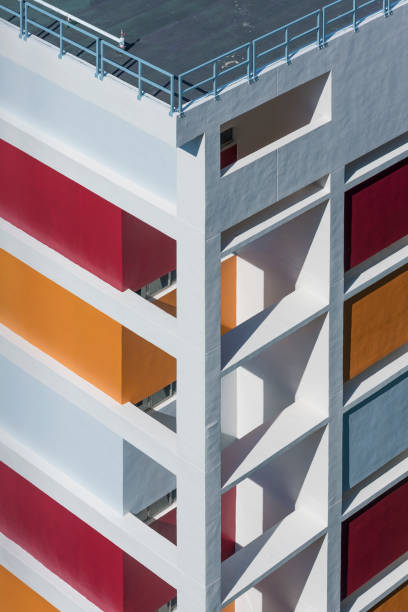Exterior of modern architecture. Building abstract background