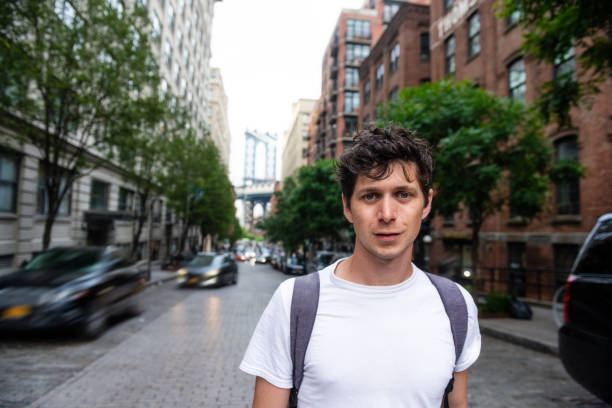 istock Casual Young Man in Dumbo Brooklyn NYC 1159438394