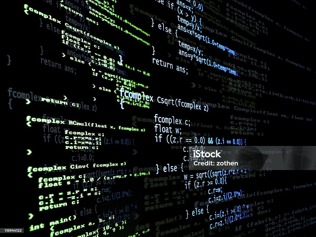 Digital Program Computer Digital Program Code Stock Photo - Download Image Now - Art, Art And ...