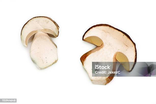 Boletus Rebanadas Foto de stock y más banco de imágenes de Seta Porcini - Seta Porcini, Fondo blanco, Recortable