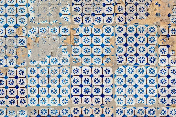 Photo of Background of vintage ceramic tiles