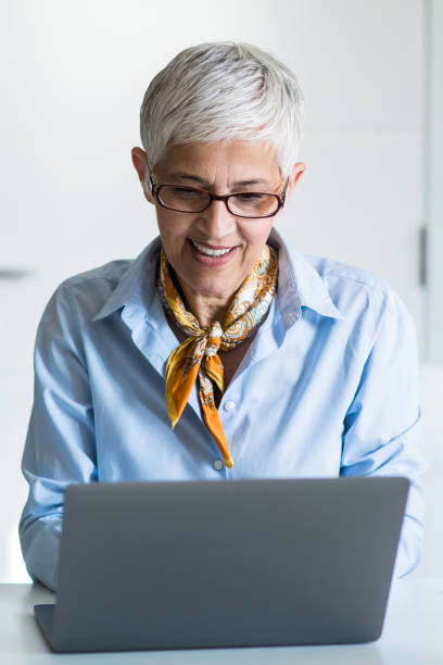 istock Hardworking senior woman 1159449651