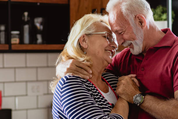 istock The senior couple hugging 1159450757