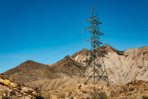 istock Electricity in the mountains. 1159452092