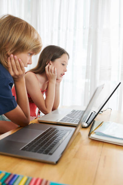 istock Children rading articles on laptop 1159453599
