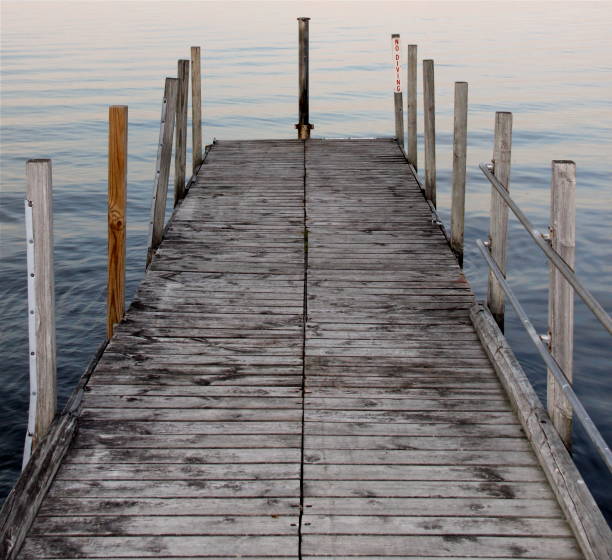 istock Pier on Lake No Diving 1159455058