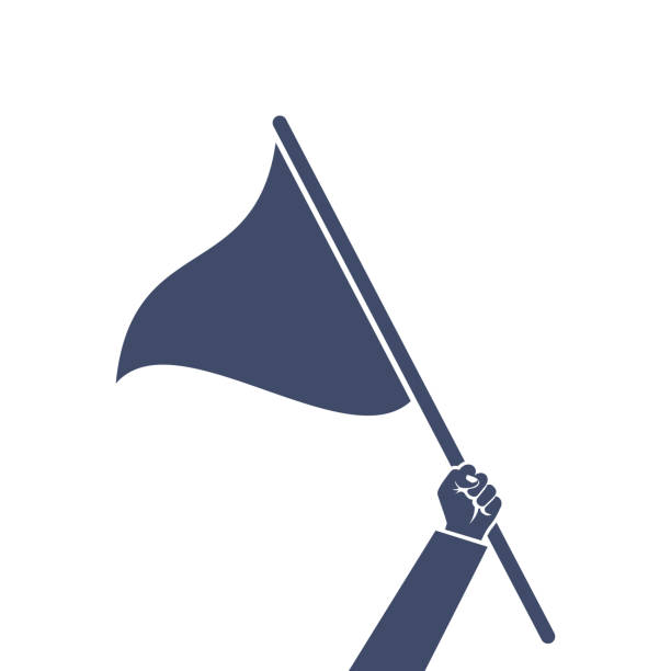 Hand Triangular Flags 900+ Hand Holding Flag Pole Stock Photos, Pictures & Royalty-Free ...