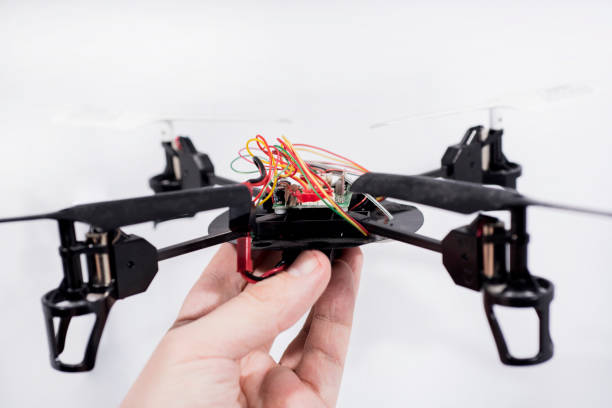 istock Installation of flying drone at home 1159462039