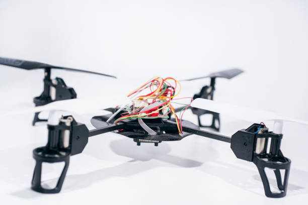 istock Installation of flying drone at home 1159462064