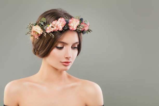 istock Perfect young woman portrait. Beautiful face 1159463368