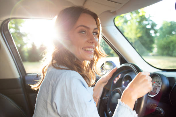 istock A girl in a car 1159467629