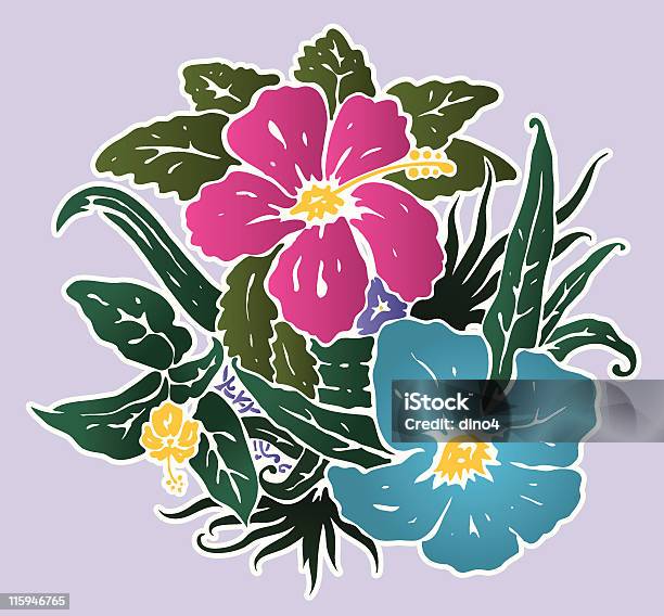 Lenore Floralé — стоковая векторная графика и другие изображения на тему Карибская культура - Карибская культура, Карибский бассейн, Цветок